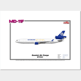 McDonnell Douglas MD-11F - Gemini Air Cargo (Art Print) Posters and Art